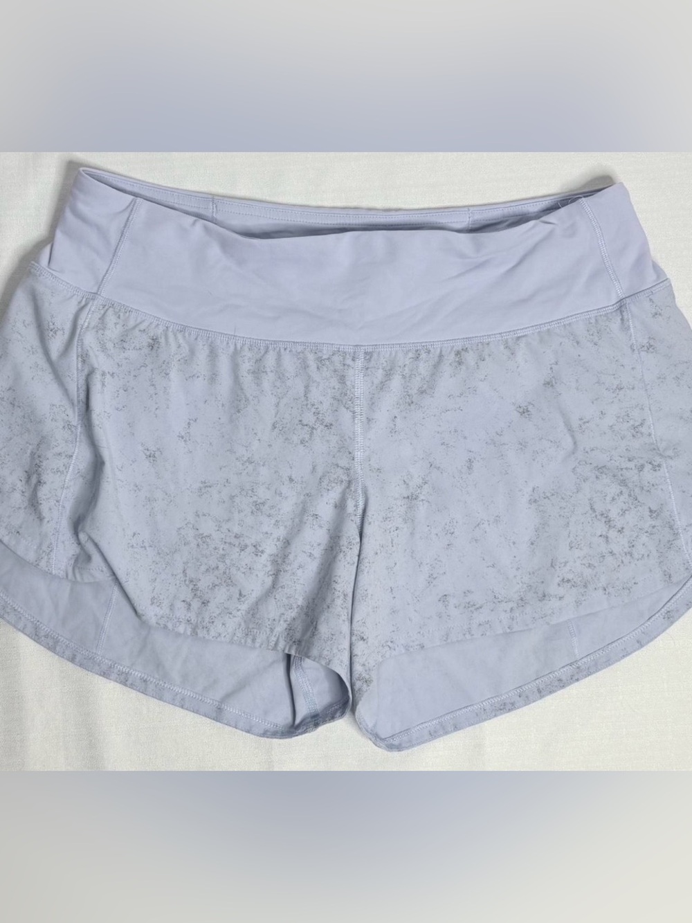 lululemon athletica Light Gray Speckled Women’s Athletic Shorts 4”